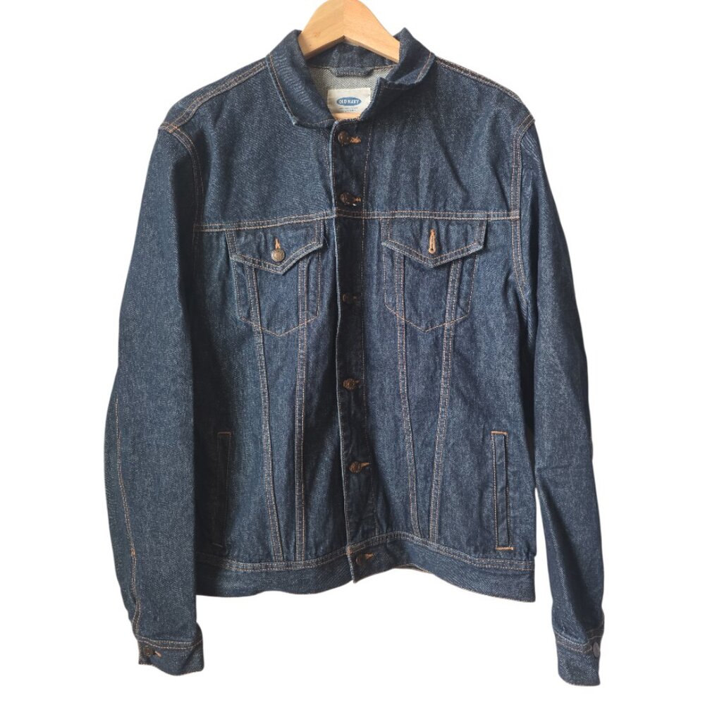 Old Navy Dark Wash Classic Denim Trucker Jacket